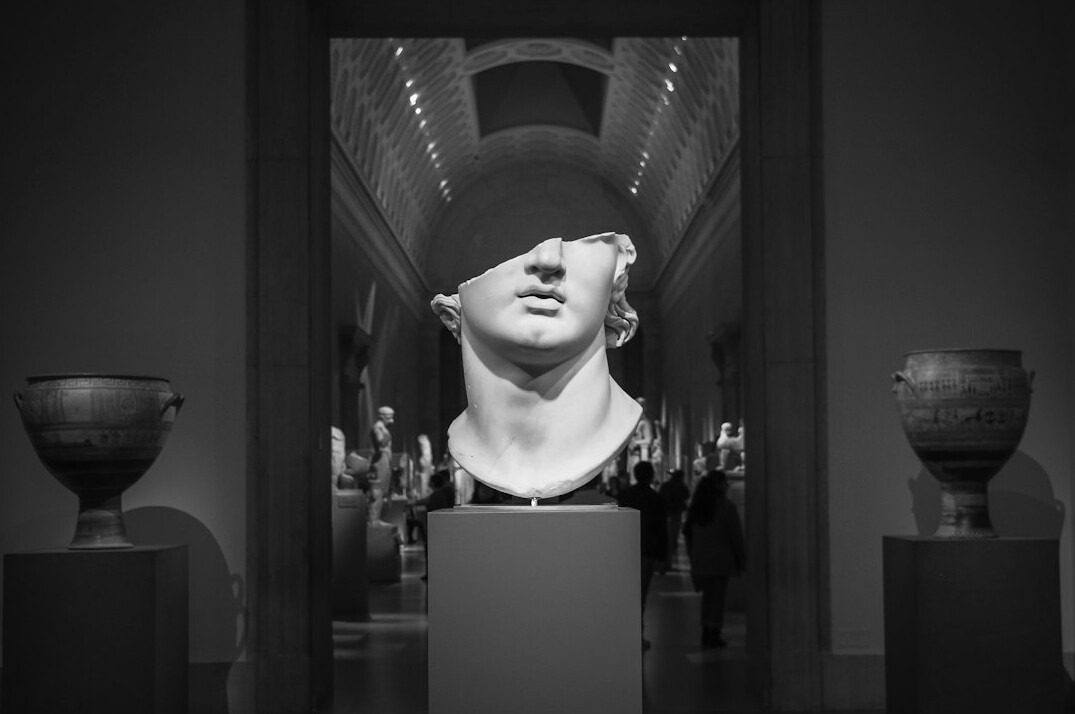 Interior of a classical museum gallery hall